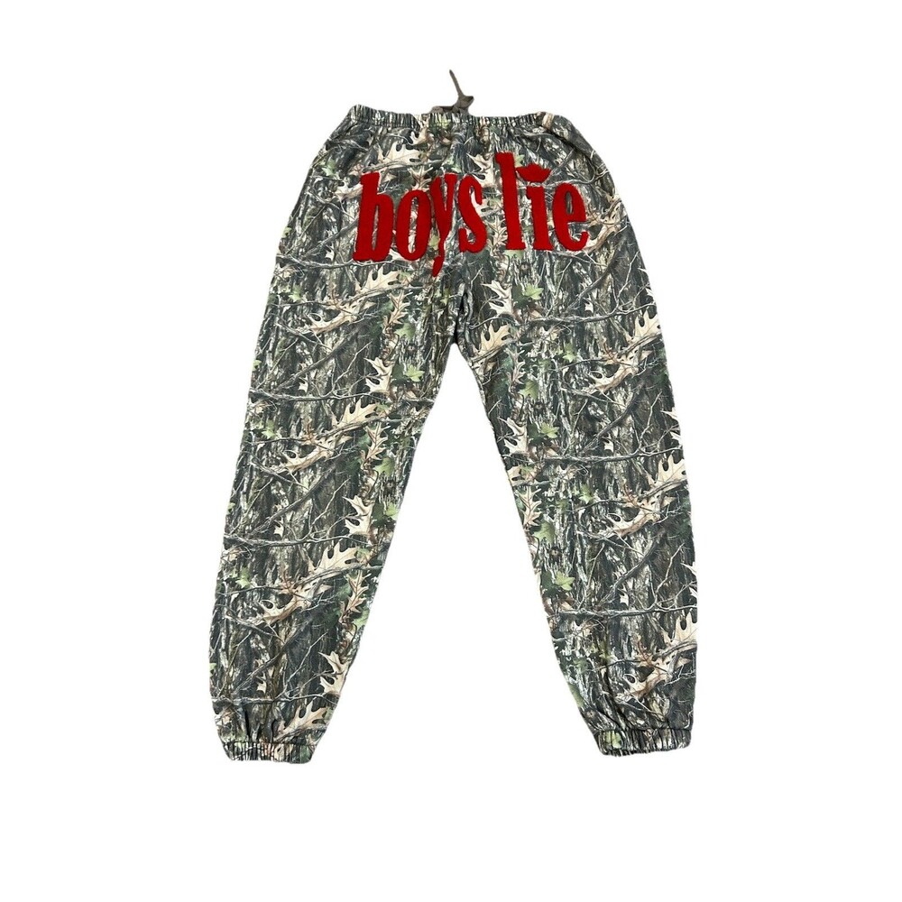 Boys Lie Manhunt Kimmy Sweatpants Green Camo Size Large Sold Out